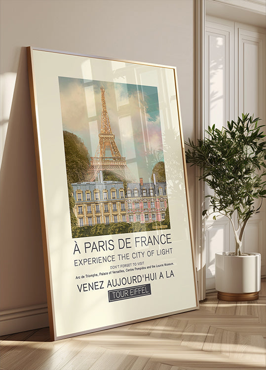 Paris retro print Poster