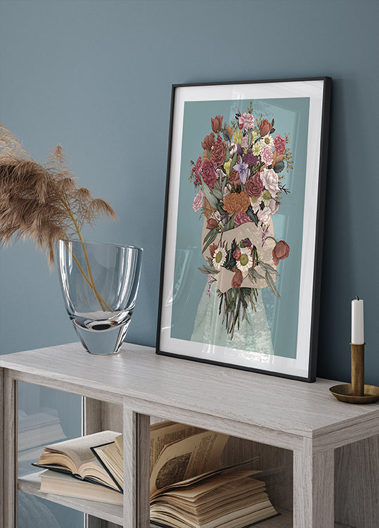 Adunarea unui poster mare de verdeață