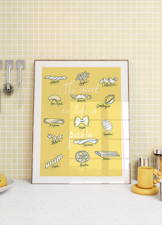 Elu saladus on pastaplakat