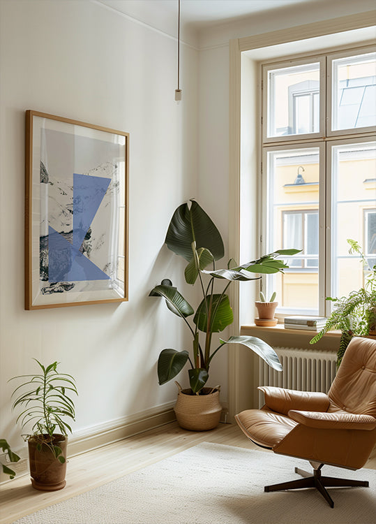 Geometrický plagát pokoja