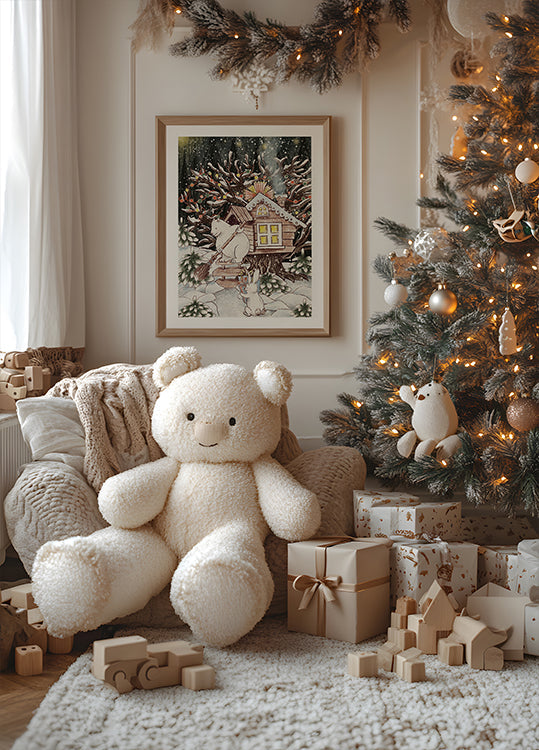 Chrëschtdag Treehouse Poster