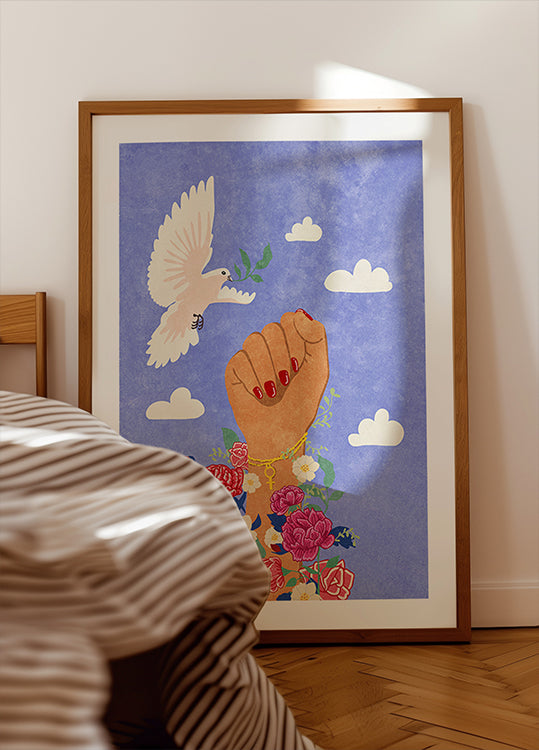 Feminista ököl poszter