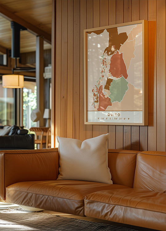 Black Maps Earth Tones 70 Poster