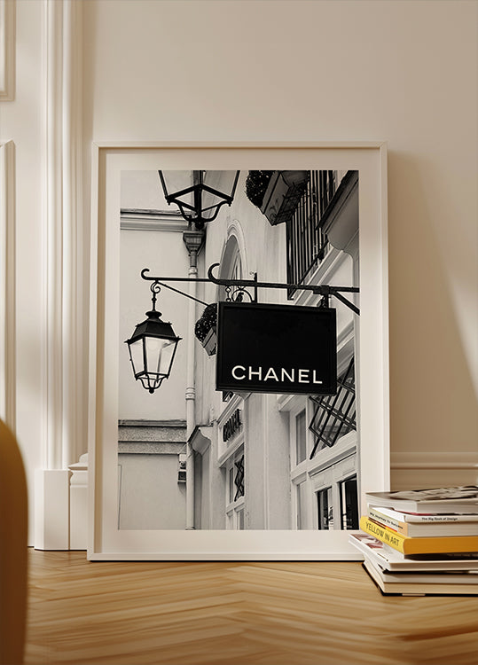 "Serene Coastal Village View Poster"