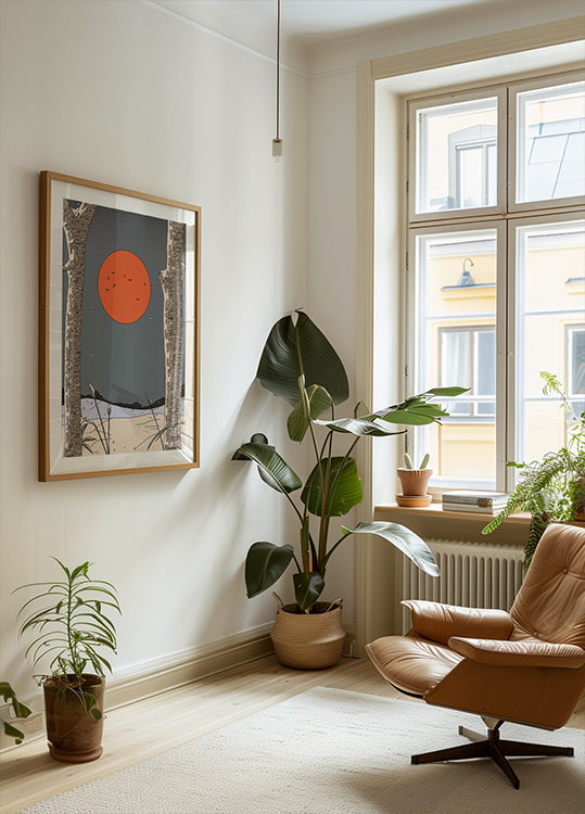 Talvemaastiku plakat