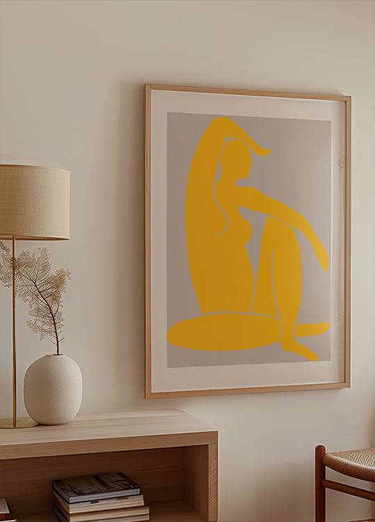 Gelbe Figur