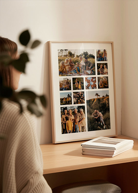 Personalizēts foto kolāžu plakāts