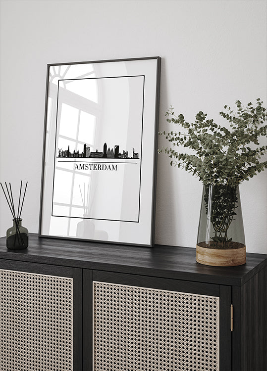 Poster Amsterdam Skyline