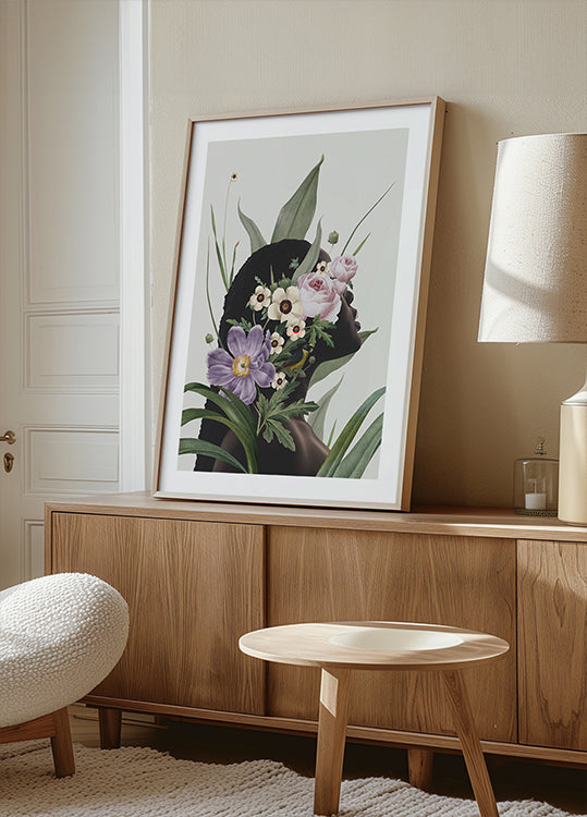 Purple Blummen Poster