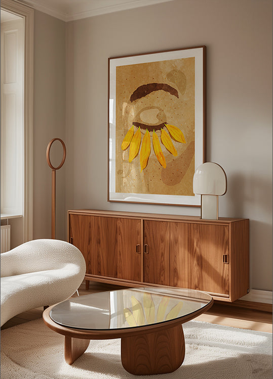 Flower power eye lashes Plakát