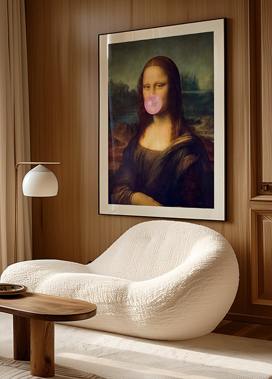 Plagát na žuvačku Mona Lisa