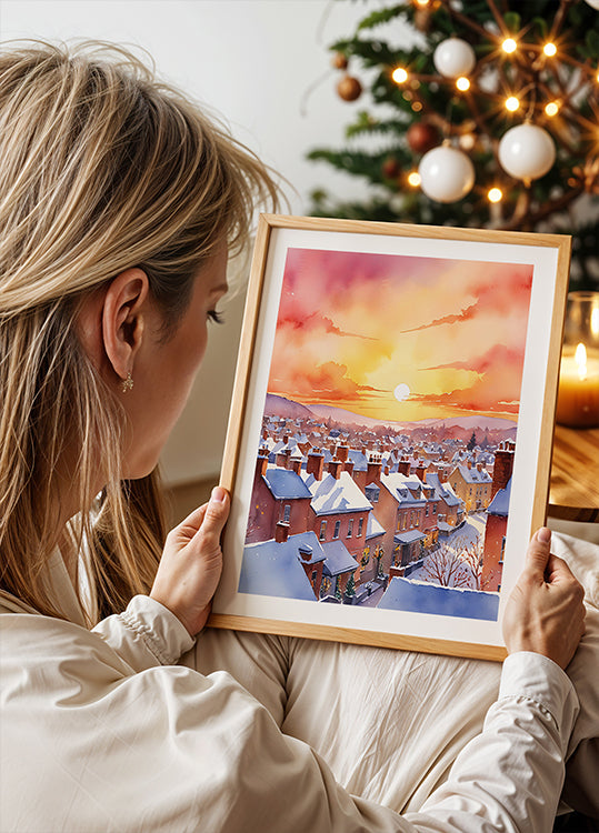 Sniegots Ziemassvētku rīta saullēkts (JAUNS)