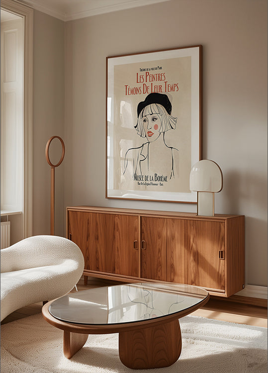 A párizsi múzsa plakátja