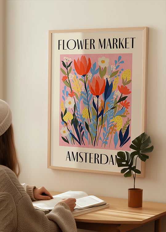 Flower Market Amsterdam Netherlands Poster