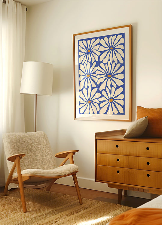 Sonneg Blummen Blo Affiche