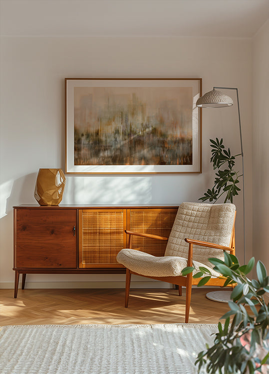 Plagát večerného mesta