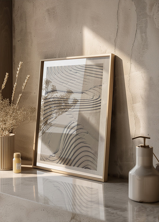 Béžový plagát s textúrou bahna 14