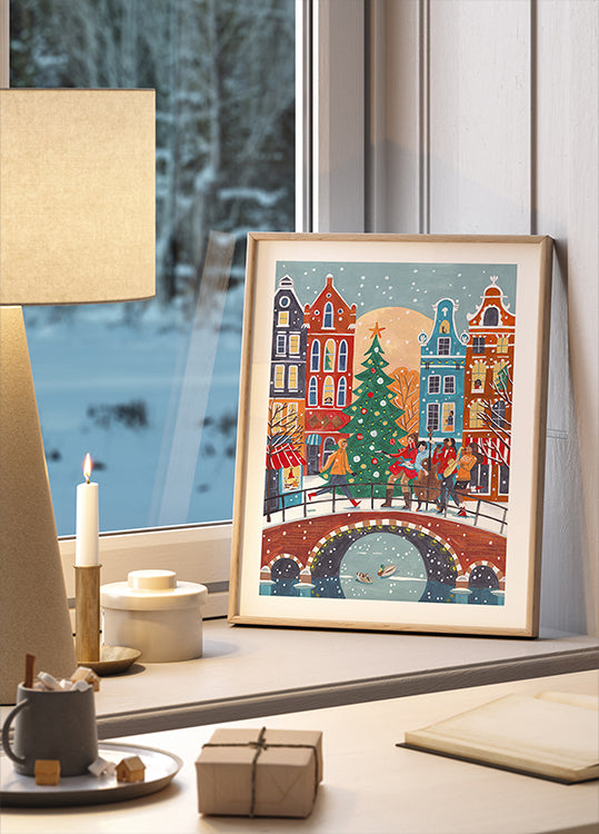 Schnéifall zu Amsterdam Affiche