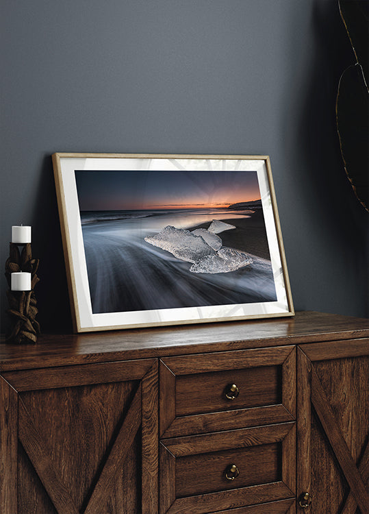 Plagát kryštálovej pláže