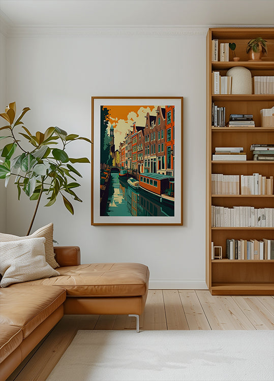 Poster Casa Canalului din Amsterdam