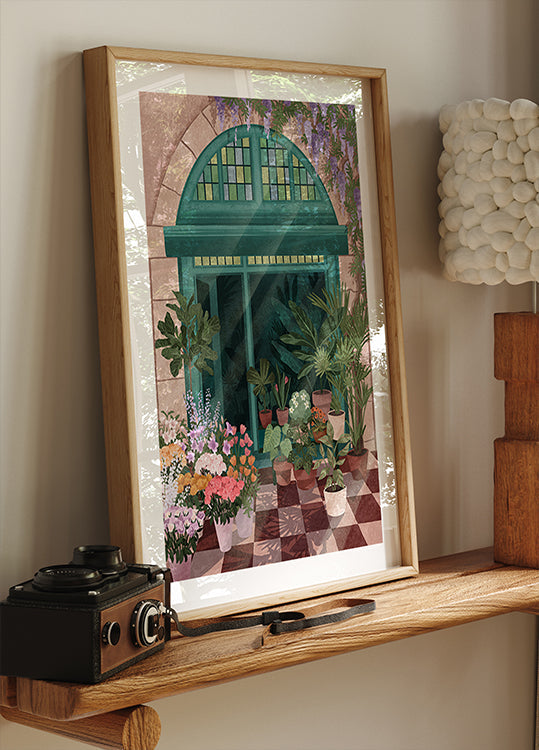 Franséisch Blummenbuttek Poster