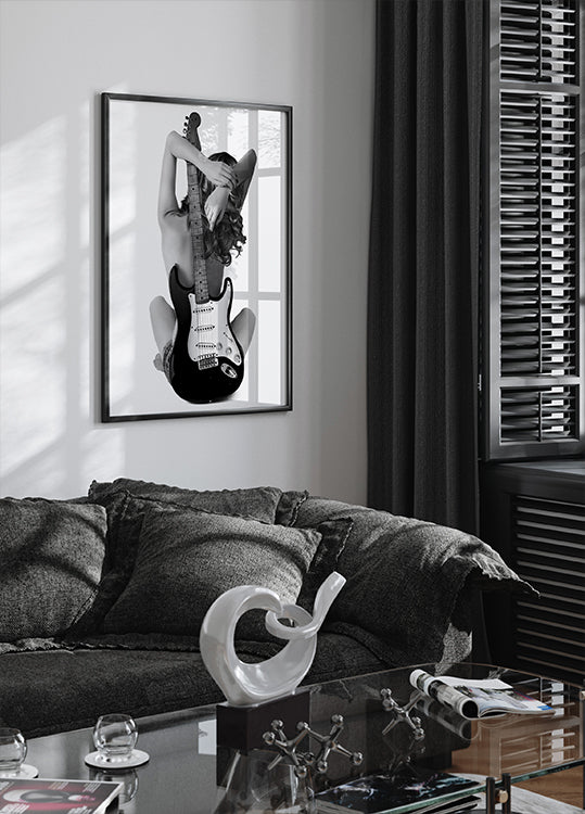 Lady And The Strat Poster