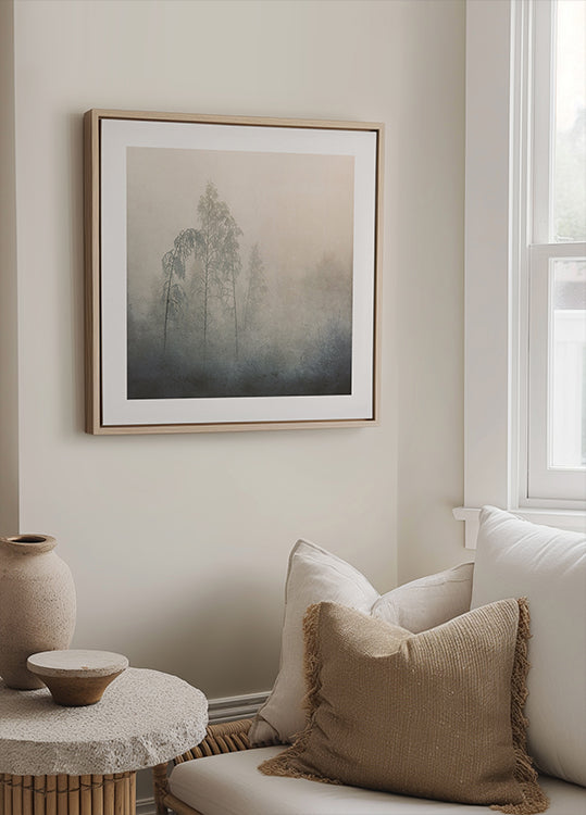 Silent Pines in the Mist Plakater