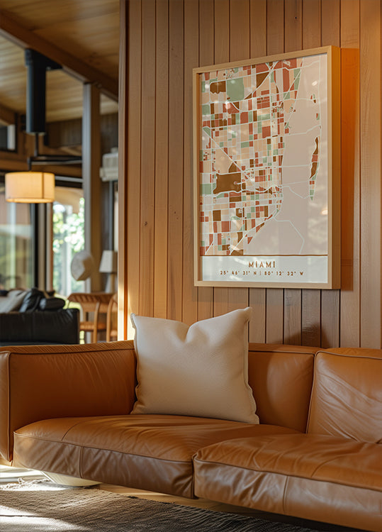 Black Maps Earth Tones 53 Plakat