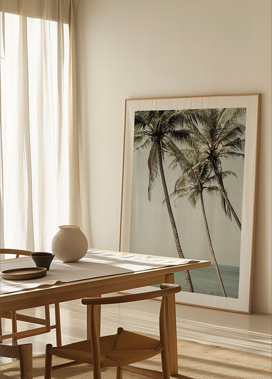 Ocean Breeze Palms Poster