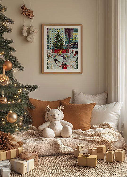 Korcsolyázás a Rockefeller központjában Plakát