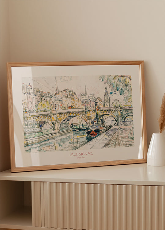 Vilkikas prie Pont Neuf, Paryžius 1923 m. Plakatas