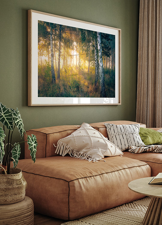 Auksas miške Plakatas