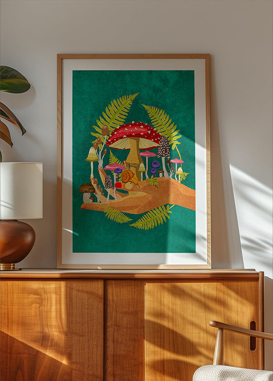 Meng Mushroom Cosmos Poster