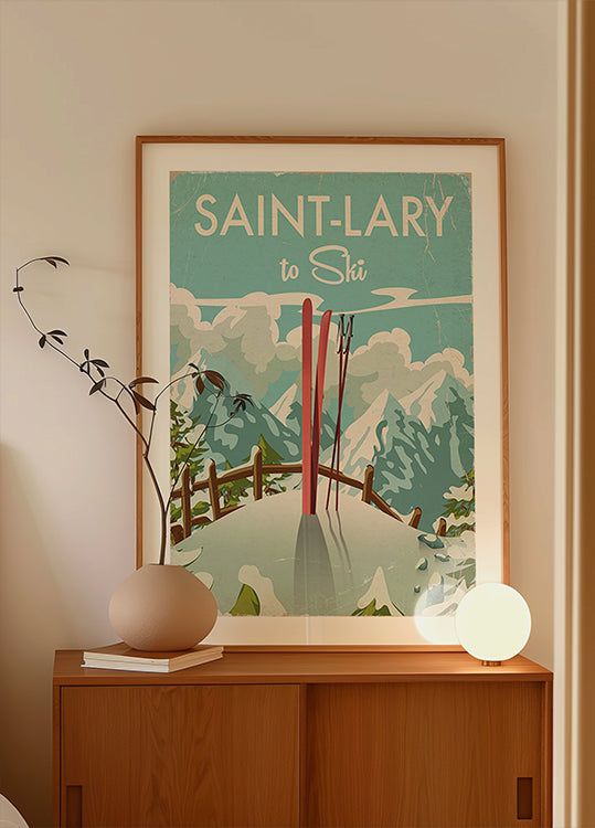 Saint Lary Ski Poster (NEW)