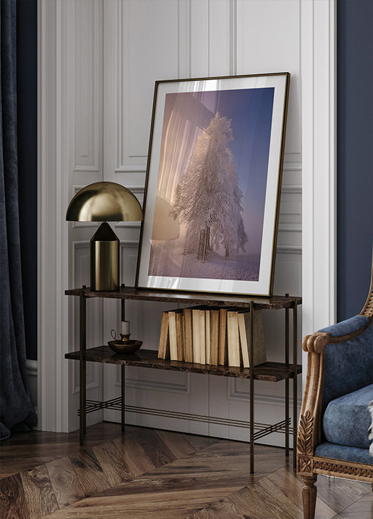 poezie de iarnă în lumina dimineții Poster