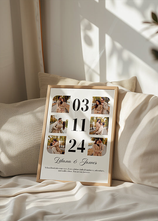 Môj prvý rok Photo Collage Plagát