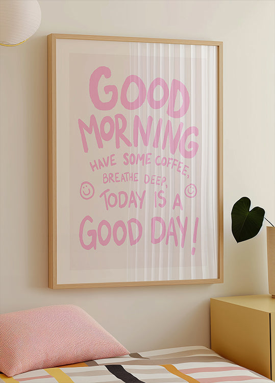 Linksmas pradžios plakatas