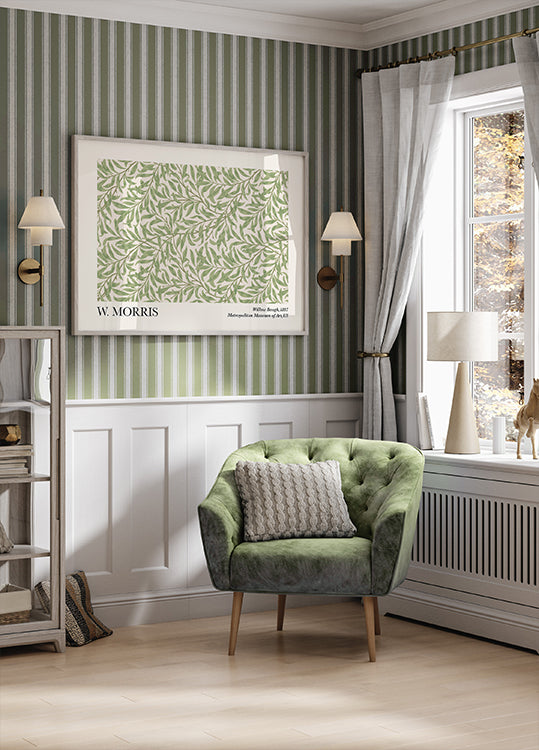 Poster cu creangă de salcie de William Morris