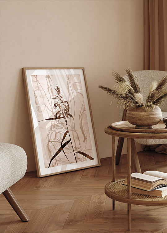 Reed reflection Poster