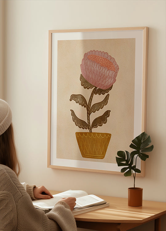 Blossom an enger Vase Poster
