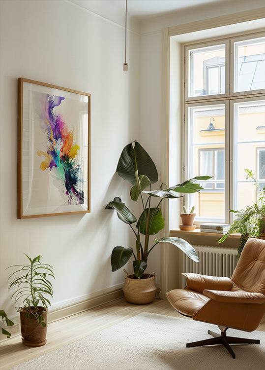 Vibrant Color Burst Poster