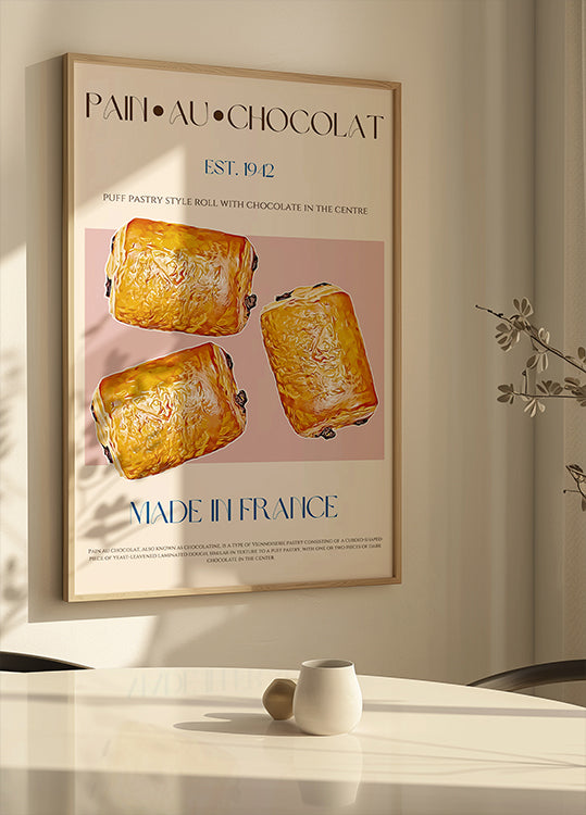 Poster Pain Au Chocolat Delight