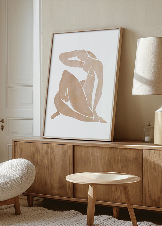 Nők alakja absztrakt művészet poszter