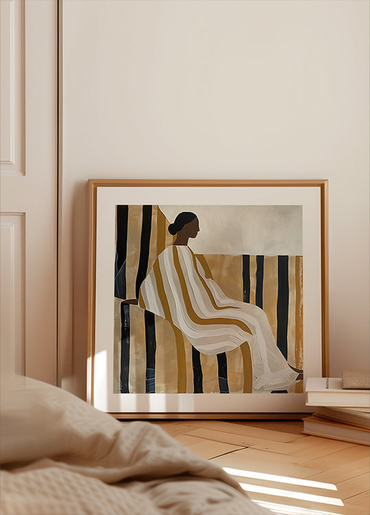 Lady In Stripes plakatas