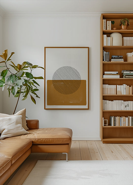 Gestreift Horizont Affiche