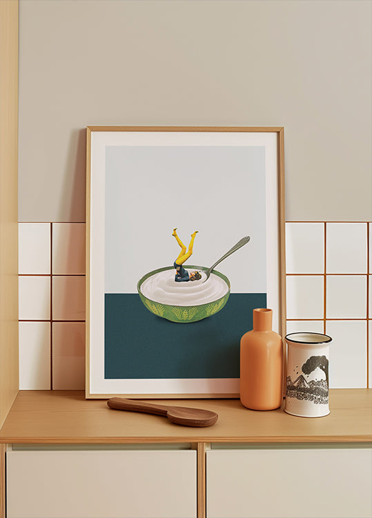 Yoga in my yogurt Poster