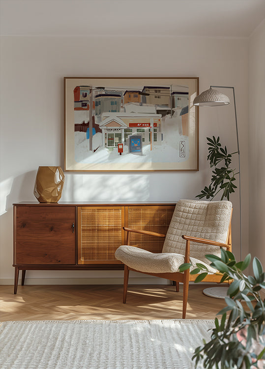 Postkontori Jaapani plakat