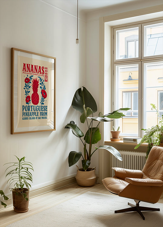 Ananas Kichen Drécken Affiche
