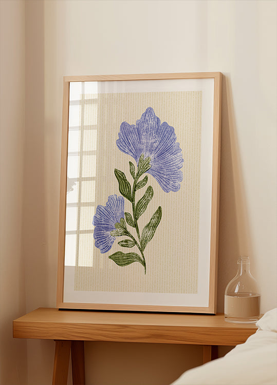 Vintage Blummen Poster