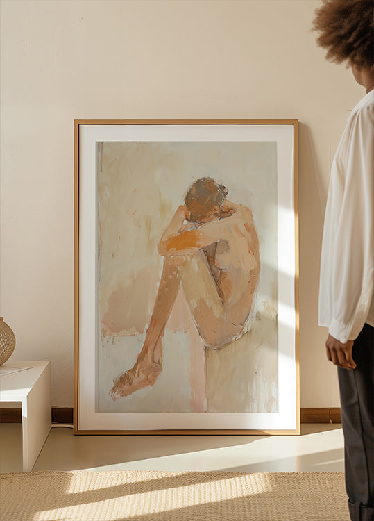 Nő a fürdőszobában poszter